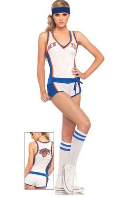 New York Knicks Basketball Player Romper Sexy Women's Costume 